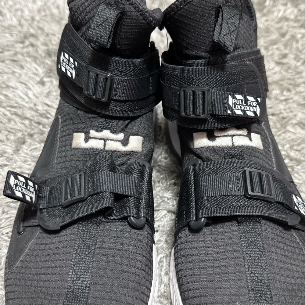 Black High-Top Sneakers with Straps